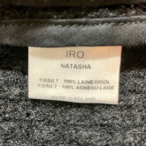 IRO Natasha Leather-trim Chunky-knit Wool Jacket - Picture 14 of 16